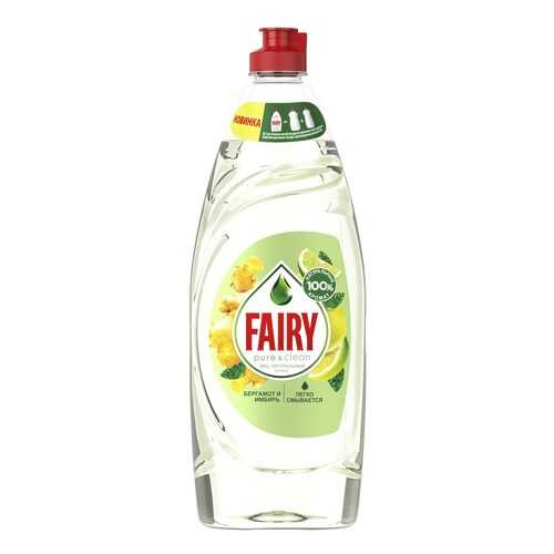 Средство для мытья посуды Fairy Pure & Clean Бергамот и Имбирь 650мл в Рубль Бум