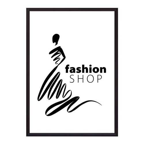 Постер в рамке Fashion shop 40х60 см в Рубль Бум